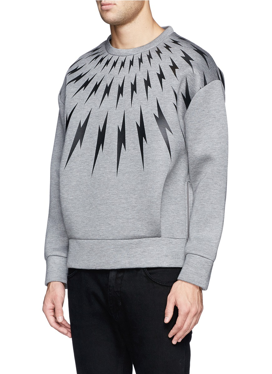 neil barrett lightning bolt sweatshirt