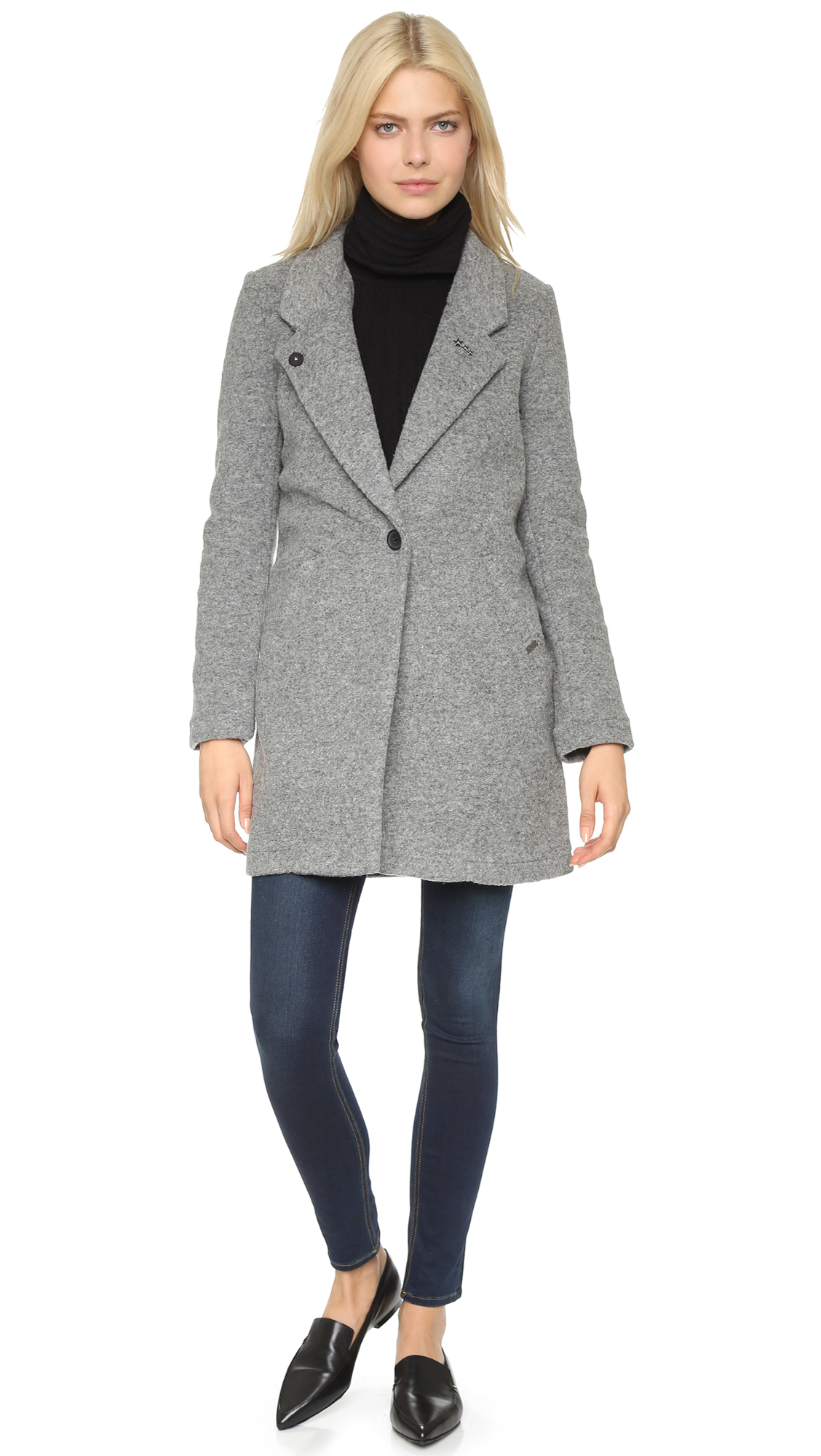 ladies grey tailored jacket