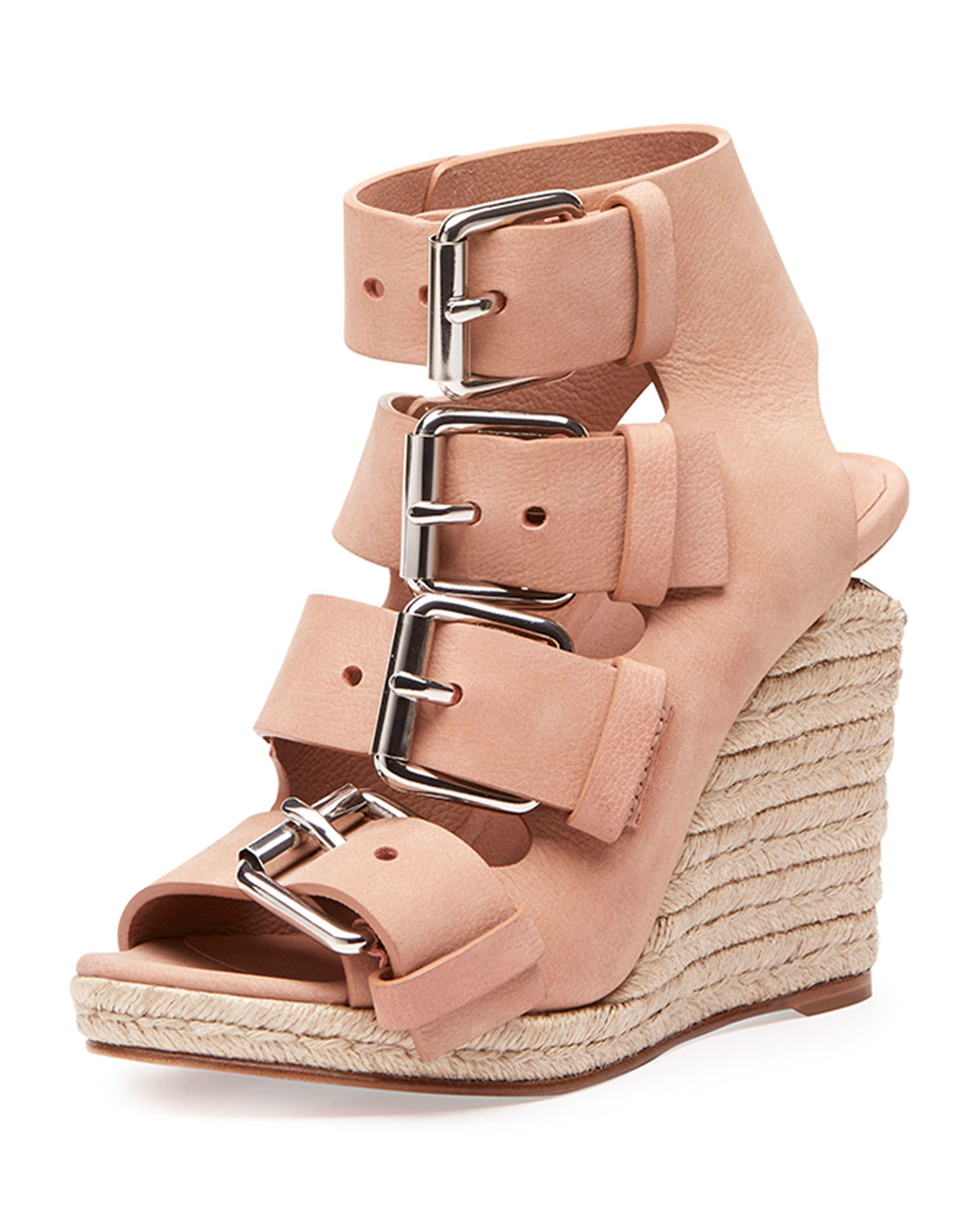 buckle espadrille sandals