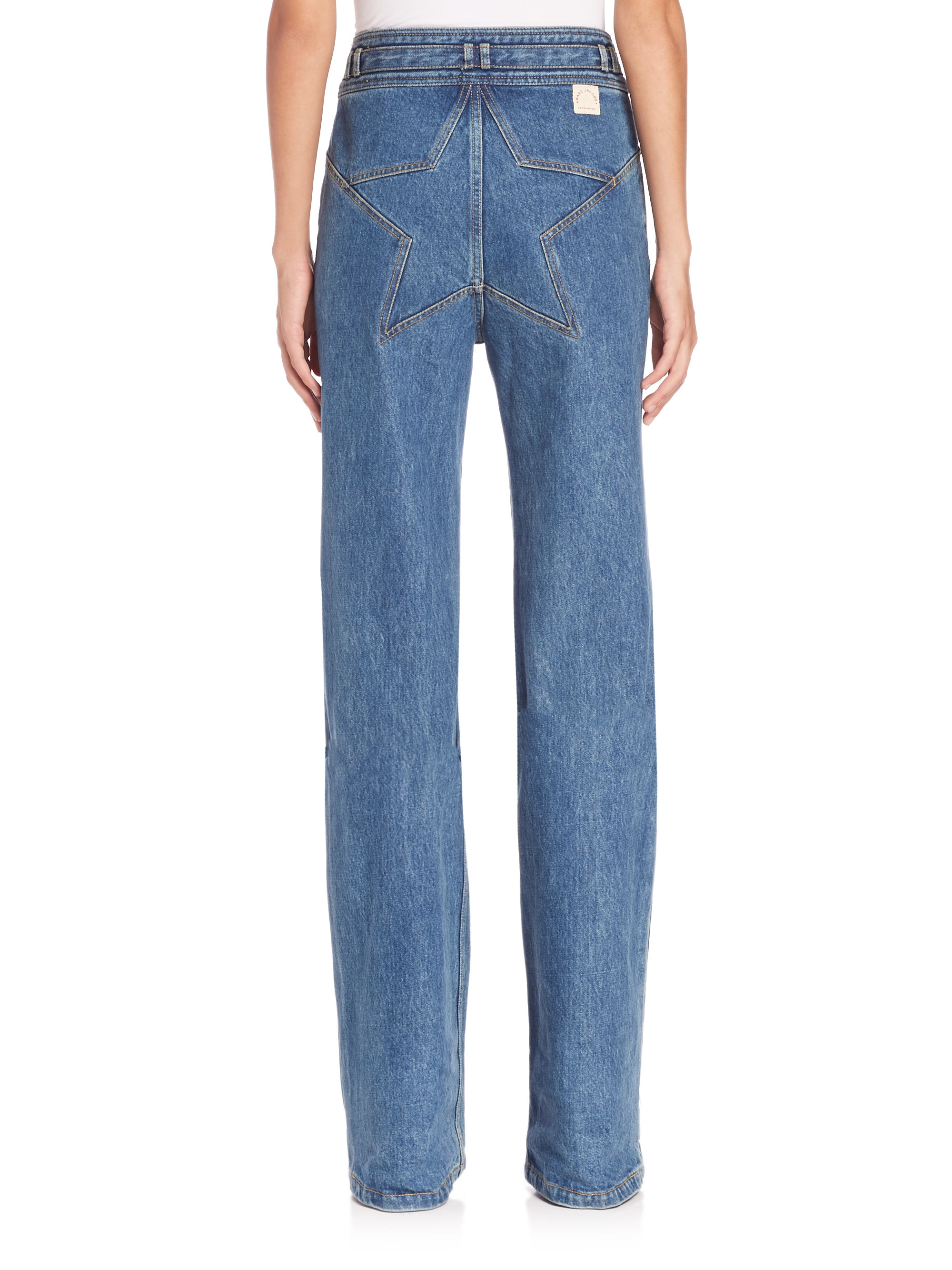 Marc Jacobs Star High-rise Wide-leg Jeans in Blue | Lyst