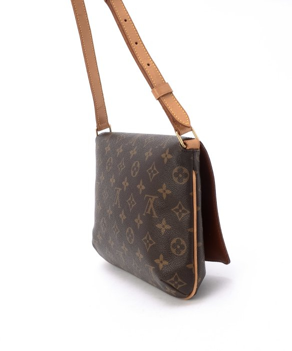 Louis vuitton Pre-owned Brown Monogram Canvas Musette Tango Short Bag in Brown | Lyst