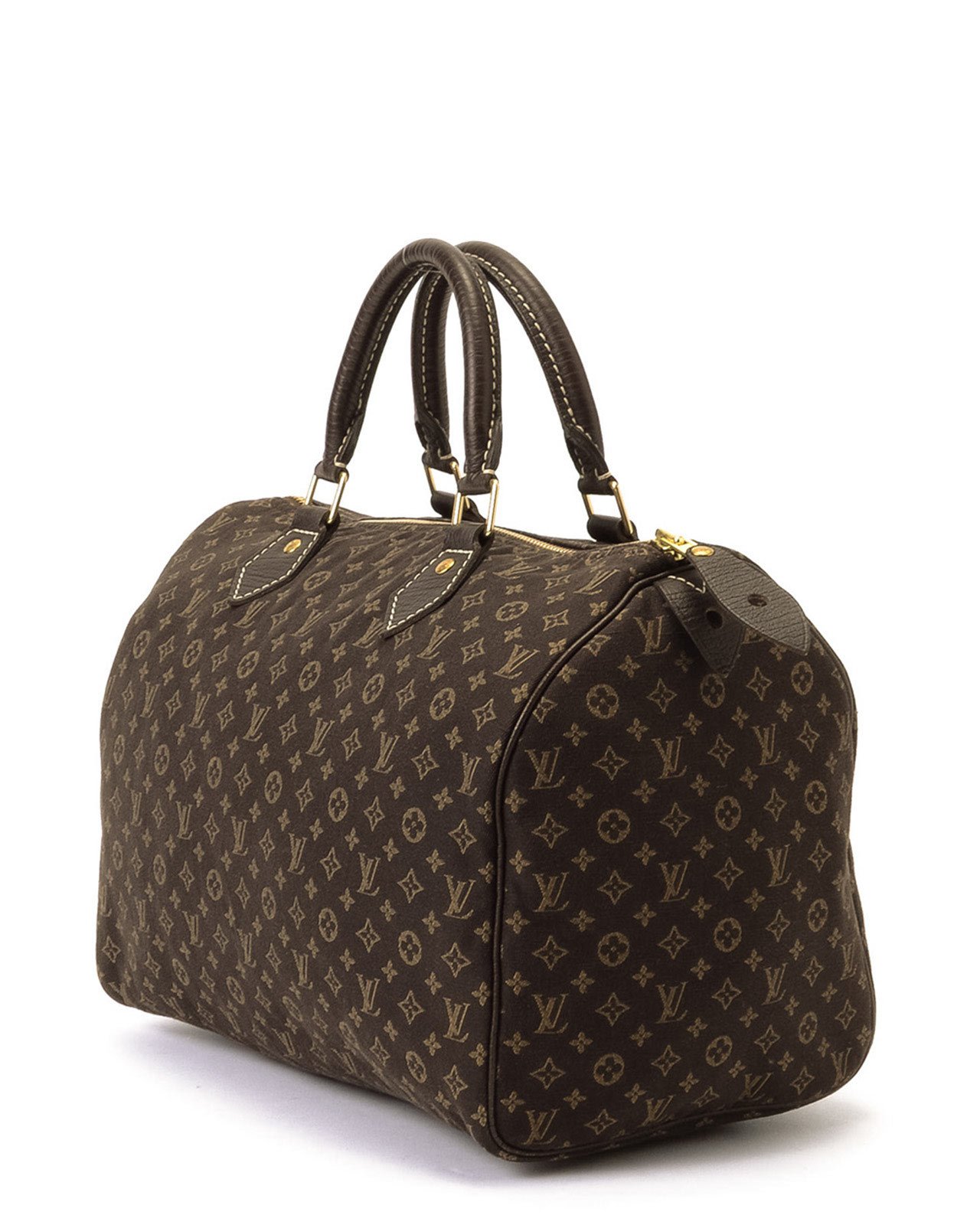 Louis vuitton Monogram Mini Speedy 30 Handbag in Brown (Dark Brown) | Lyst