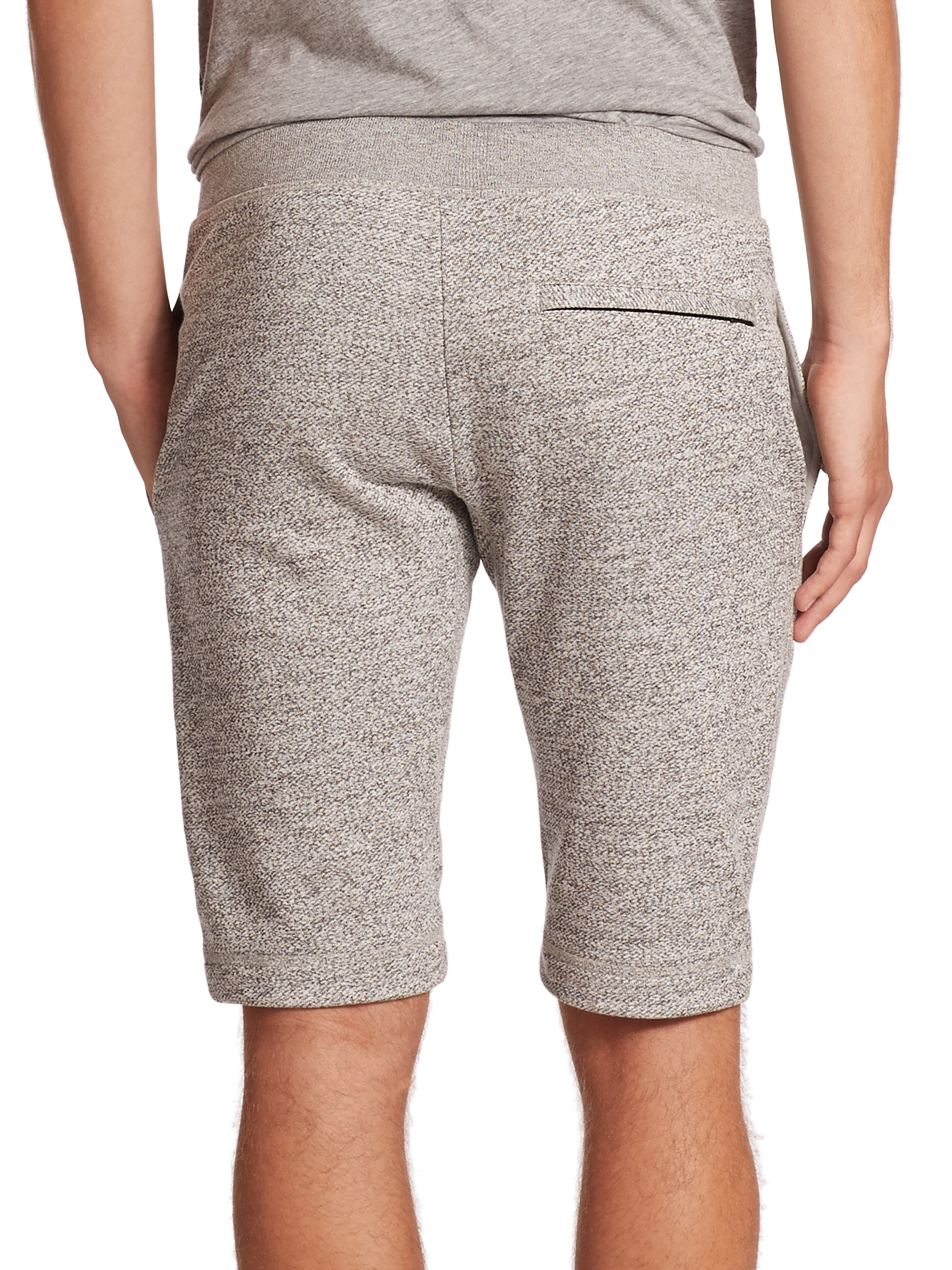 Theory Moris Cotton Sweat Shorts in Grey (Gray) for Men - Lyst
