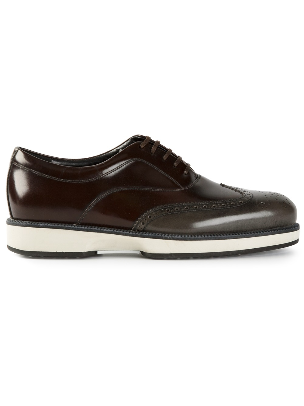 brogues with white soles