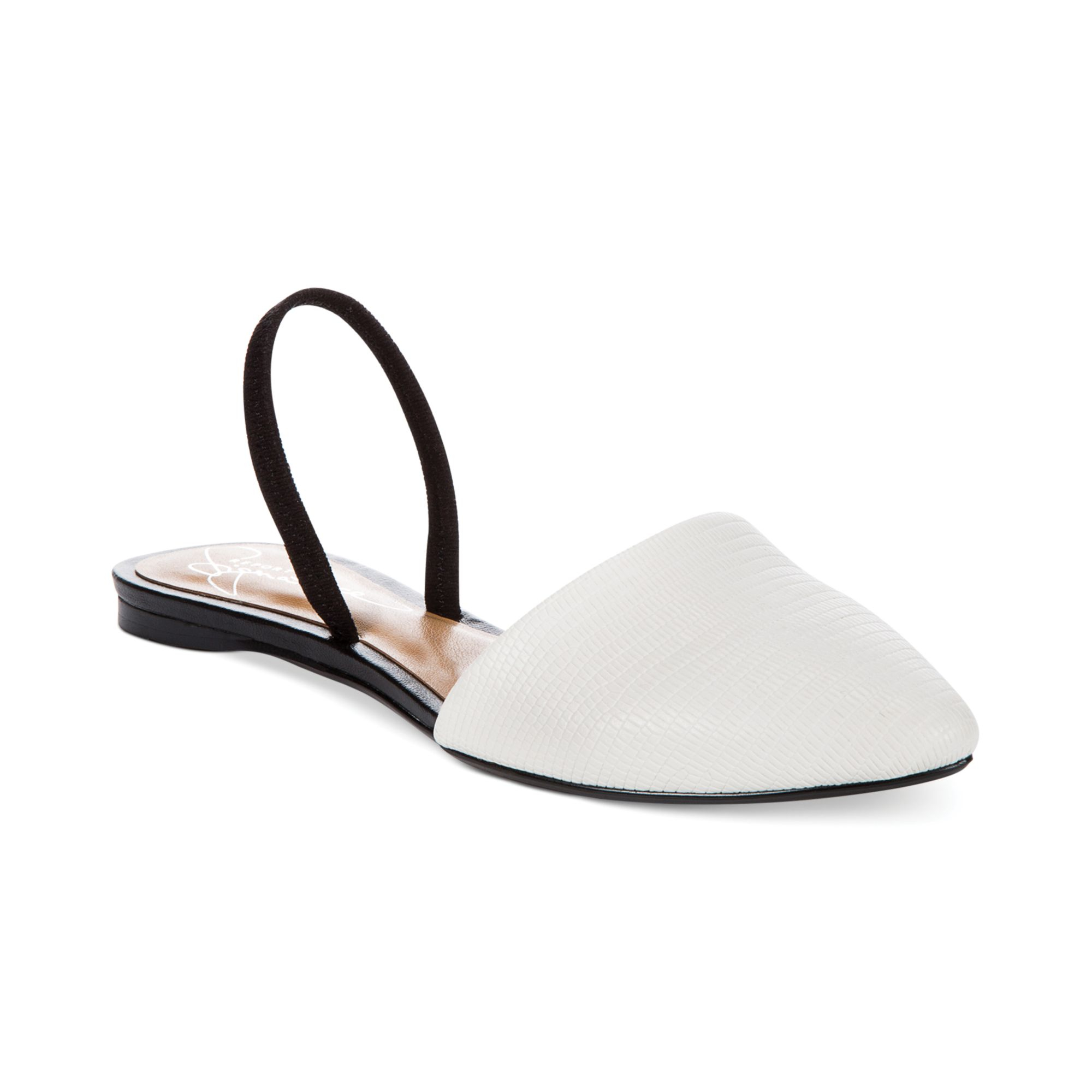 lyst report signature sunburst slingback flats in white lyst report signature sunburst slingback flats in white