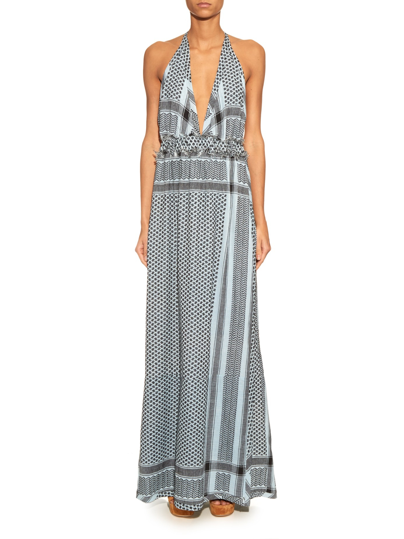 kallie jacquard maxi dress