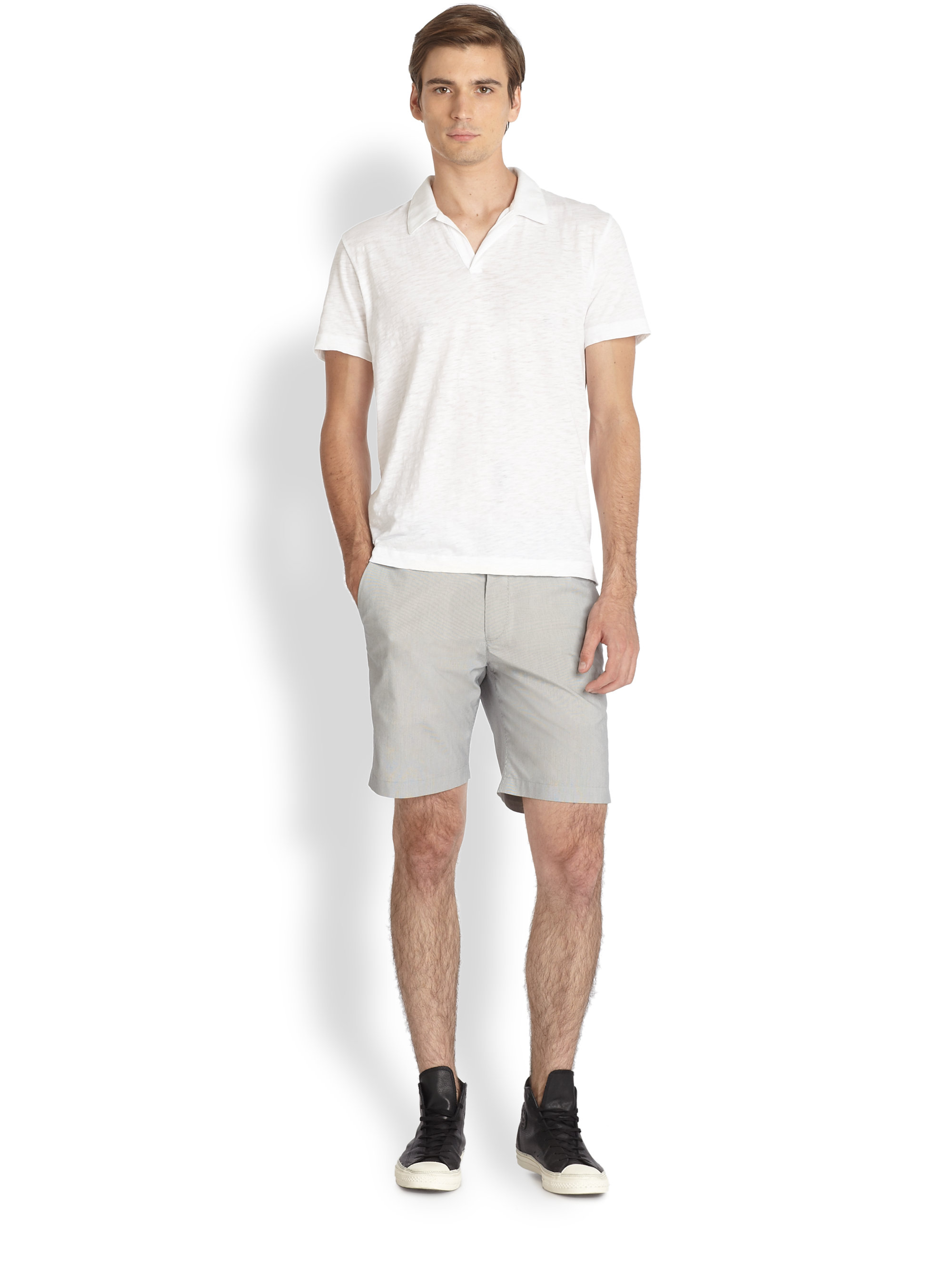 Theory Mens Dennison Sea Slub Polo Shirt Theory Mens Dennison Sea Slub Polo Shirt