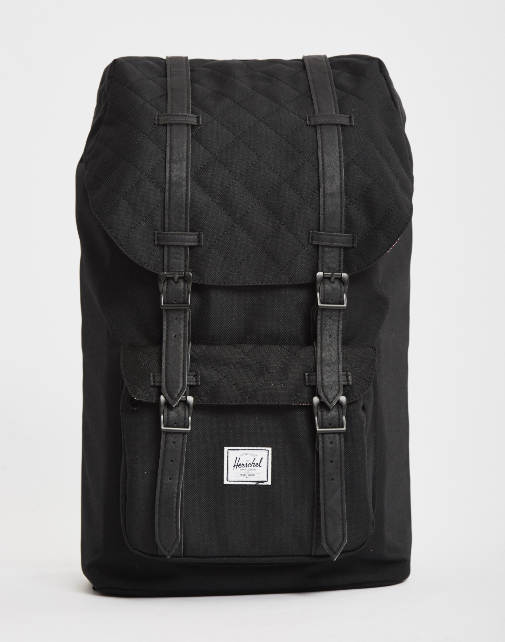 Lyst - Herschel Supply Co. Little America Quilted Backpack Black in ...