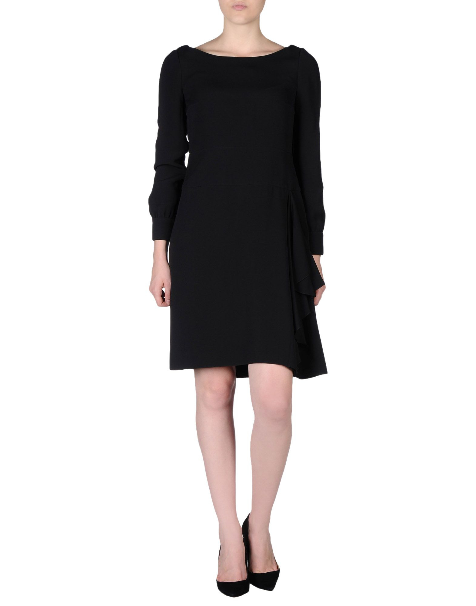 Lyst - Prada Knee-length Dress in Black