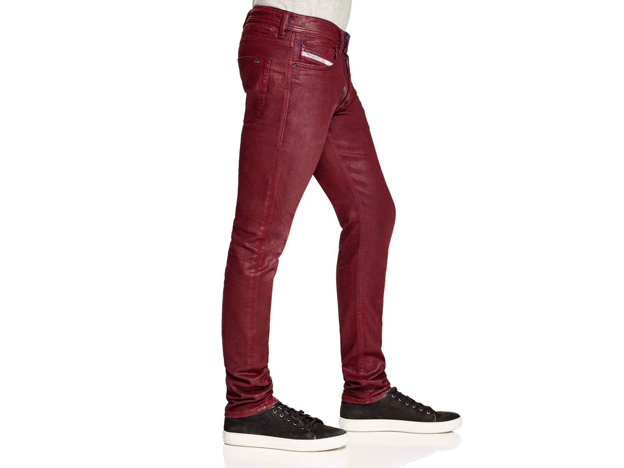 maroon jeans men