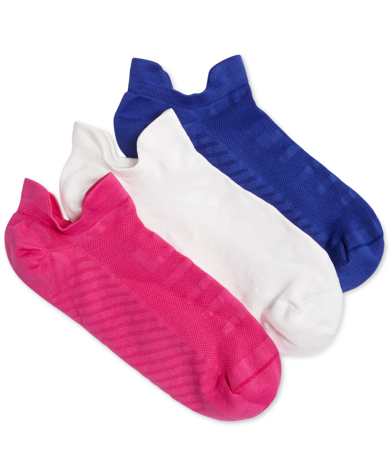 Lyst Hue Women's Air Sleek Front Tab Socks 3 Pack in Blue