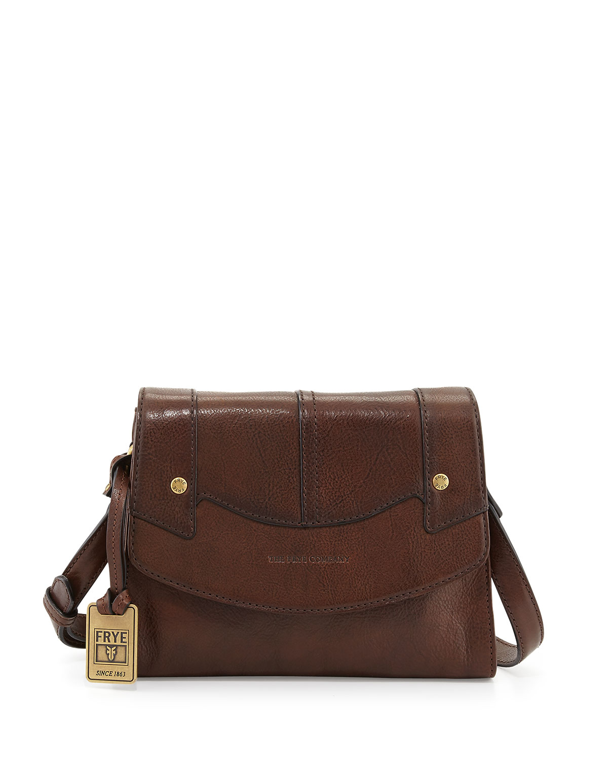 Frye Renee Small Leather Crossbody Bag in Dark Brown (Brown) - Lyst
