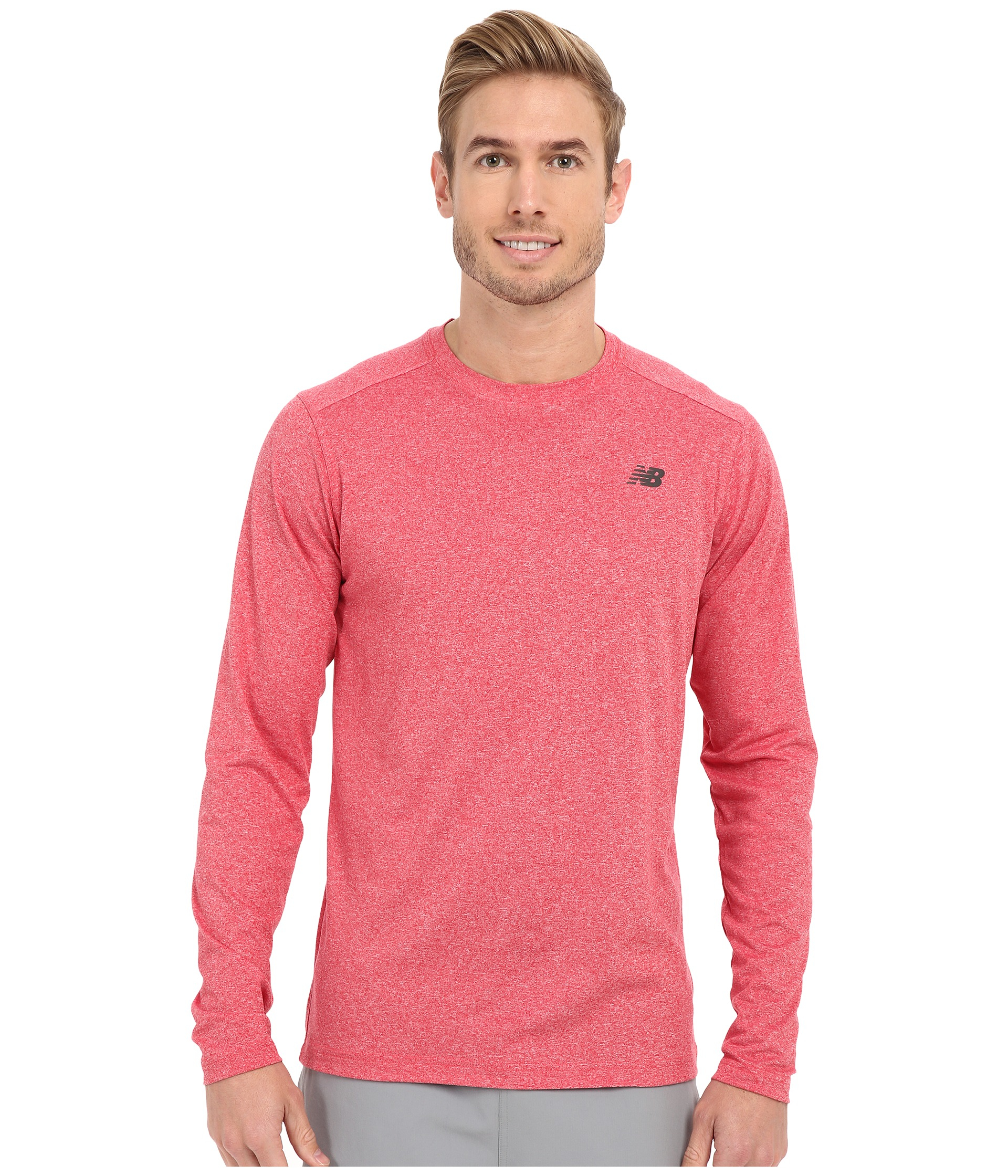 new balance heather tech long sleeve