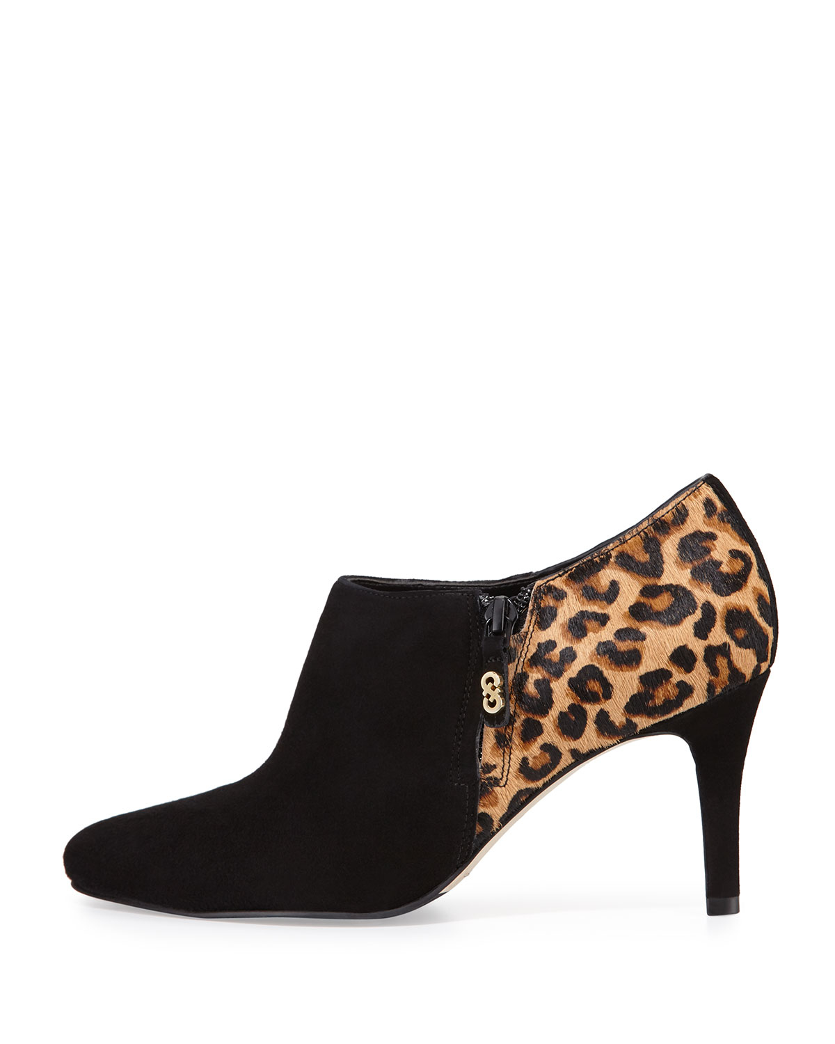 cole haan animal print booties