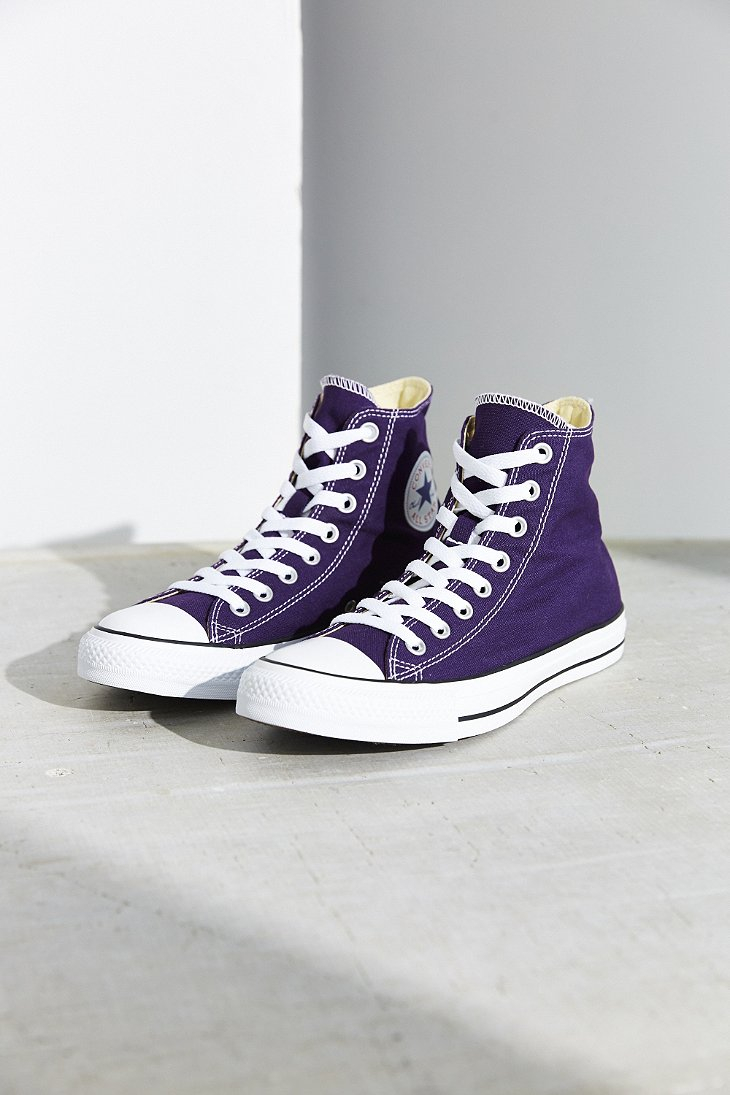Converse Chuck Taylor All Star Seasonal High Top Sneaker in Dark Purple ( Purple) - Lyst
