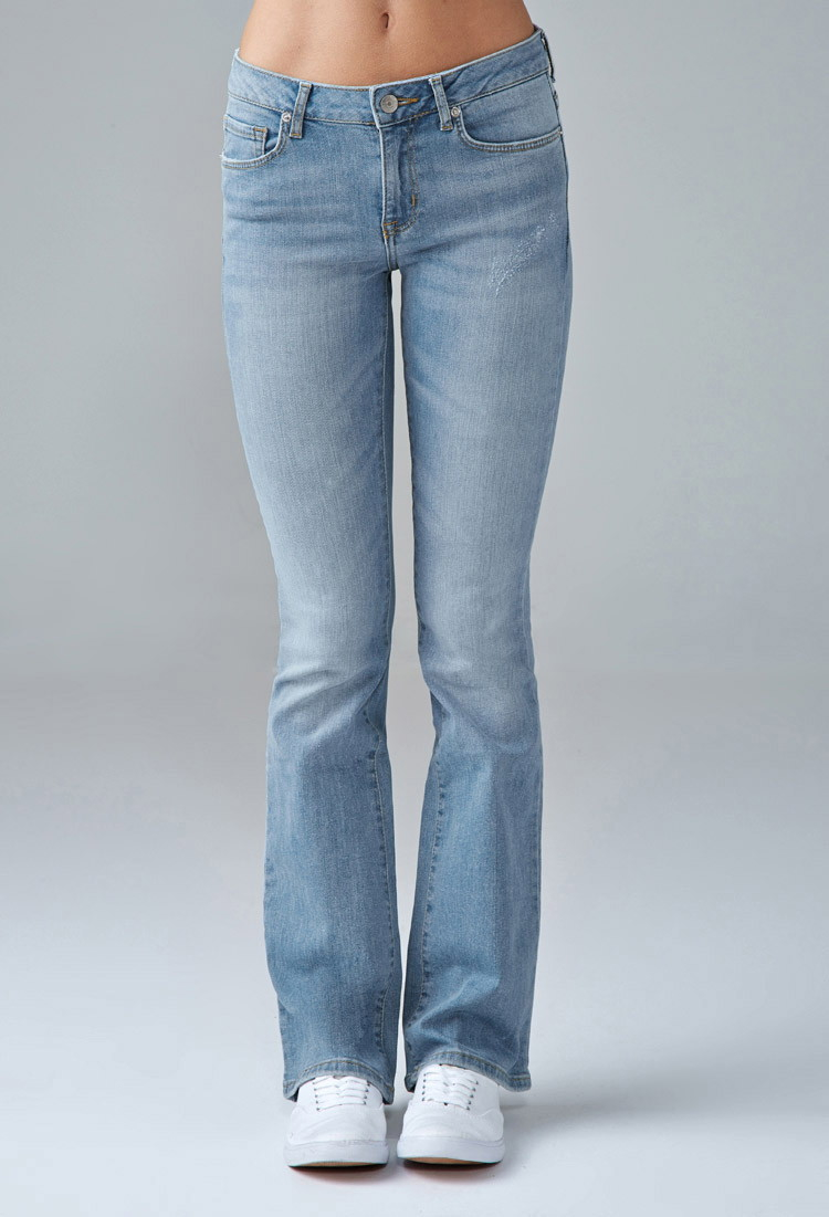 Forever 21 Denim Mid-rise Bootcut Jeans 