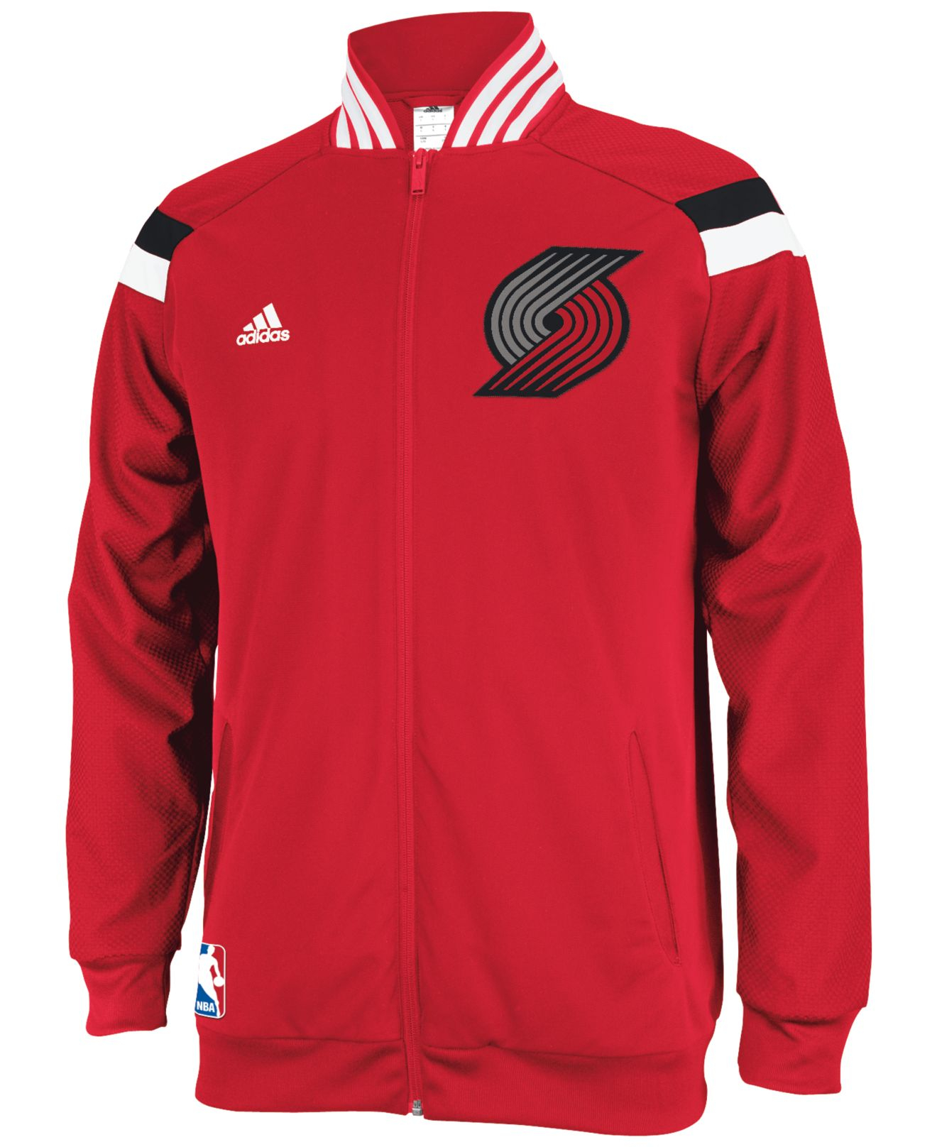 adidas Men #39 S Portland Trail Blazers On Court Jacket in Red for Men Lyst