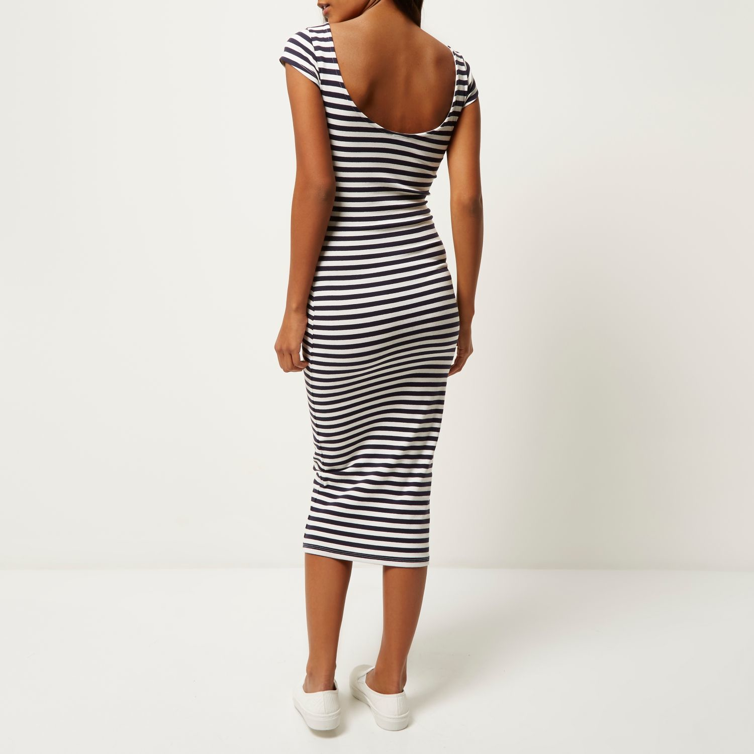 river island cream spot dress