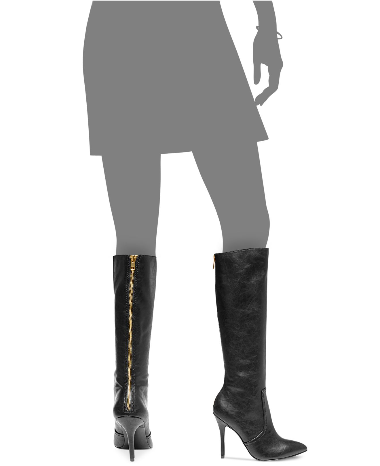 Steve Madden Women'S Gracii Tall Dress Boots in Black Lyst