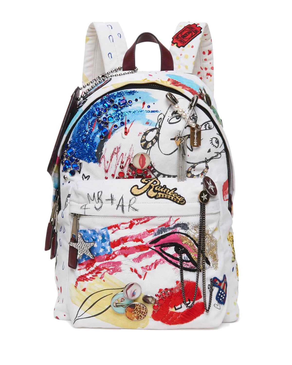 Marc jacobs Collage Canvas Backpack in Multicolor (ECRU MULTI) | Lyst  