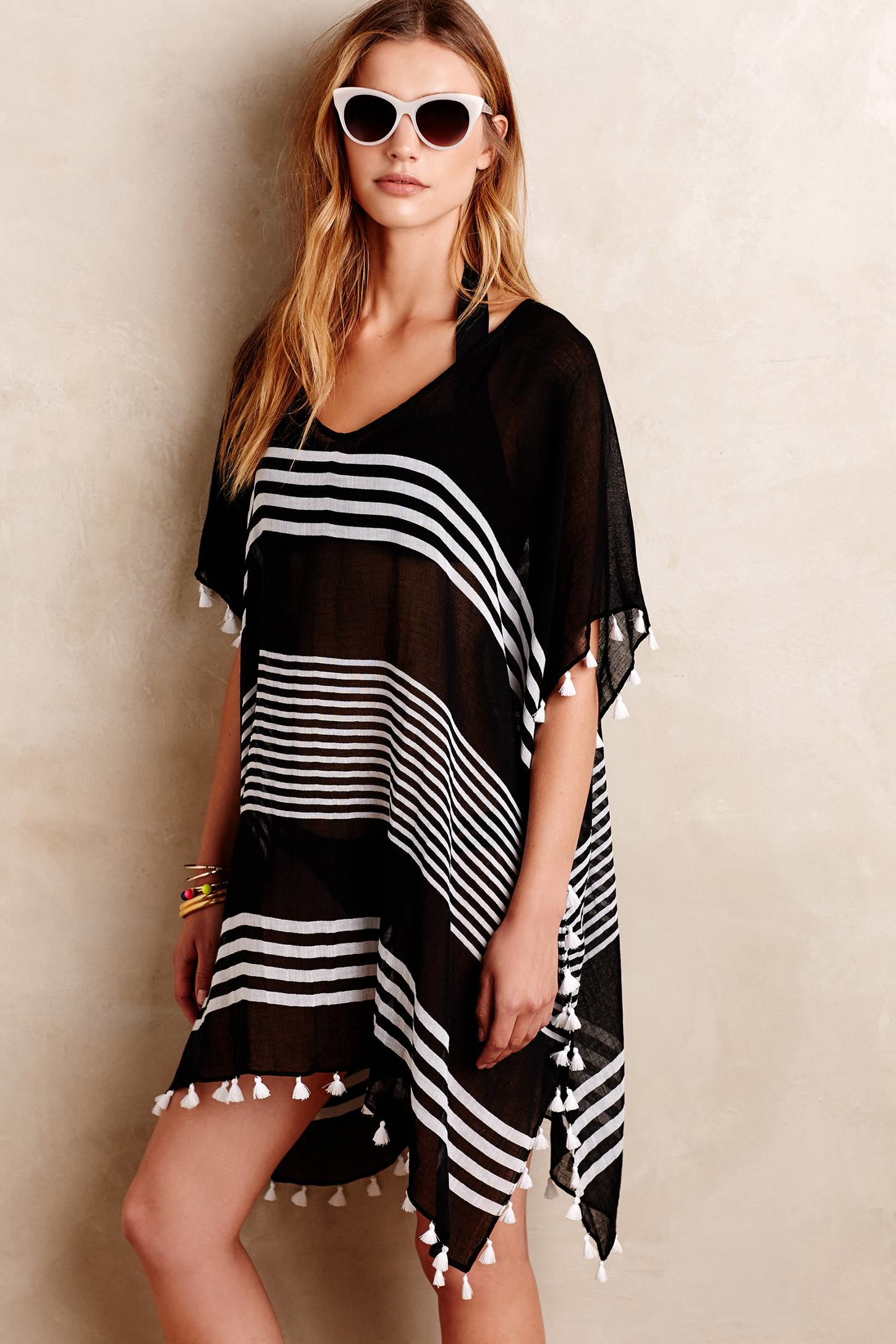 seafolly black kaftan
