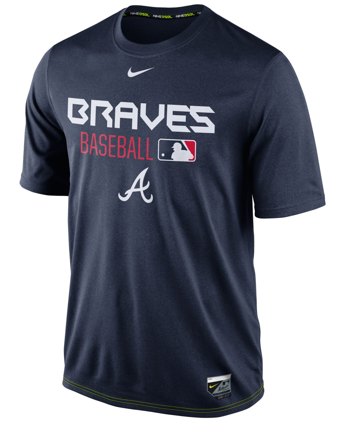 Lyst - Nike Men'S Atlanta Braves Legend Dri-Fit T-Shirt in Blue for Men