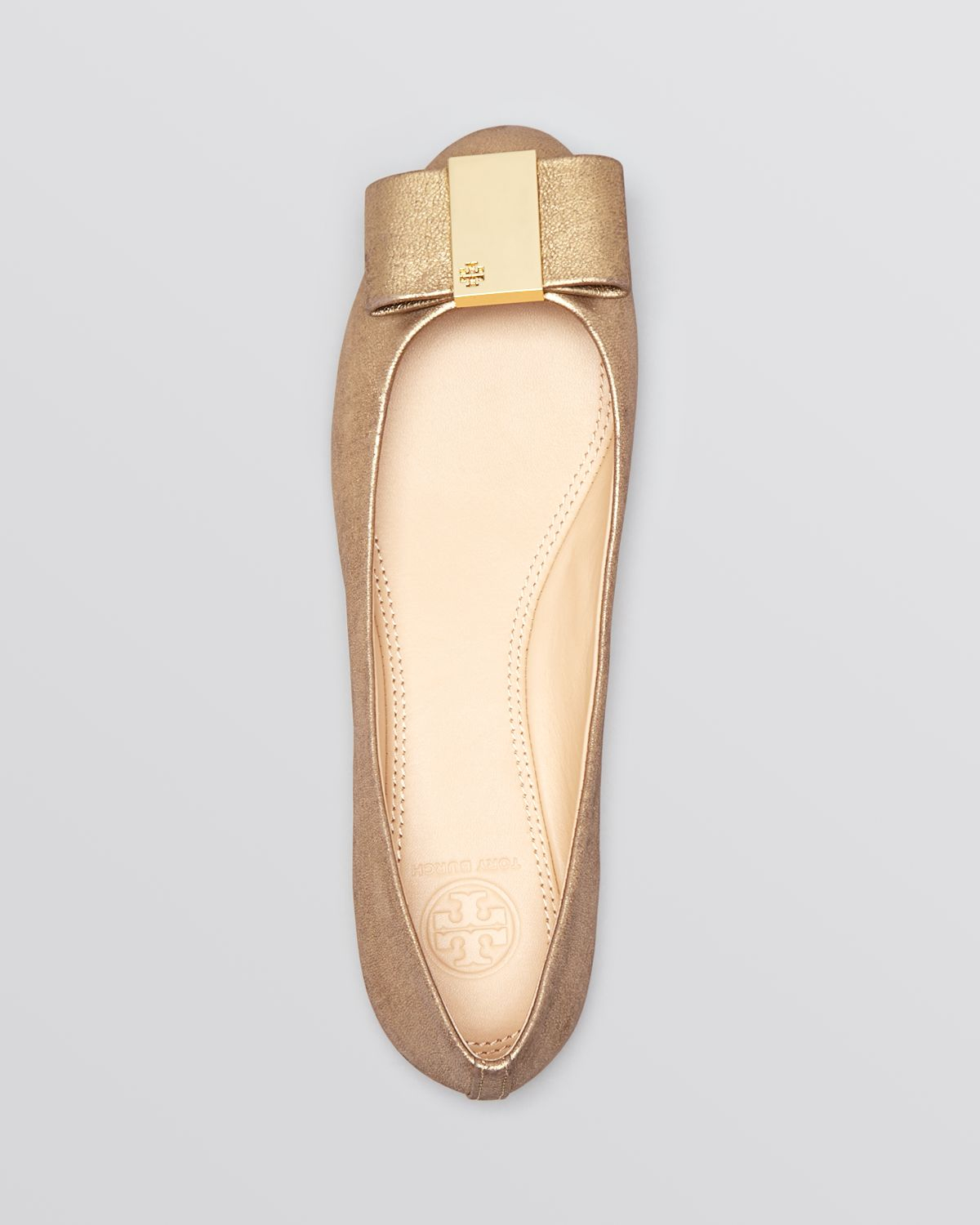 tory burch ballet flats with bow
