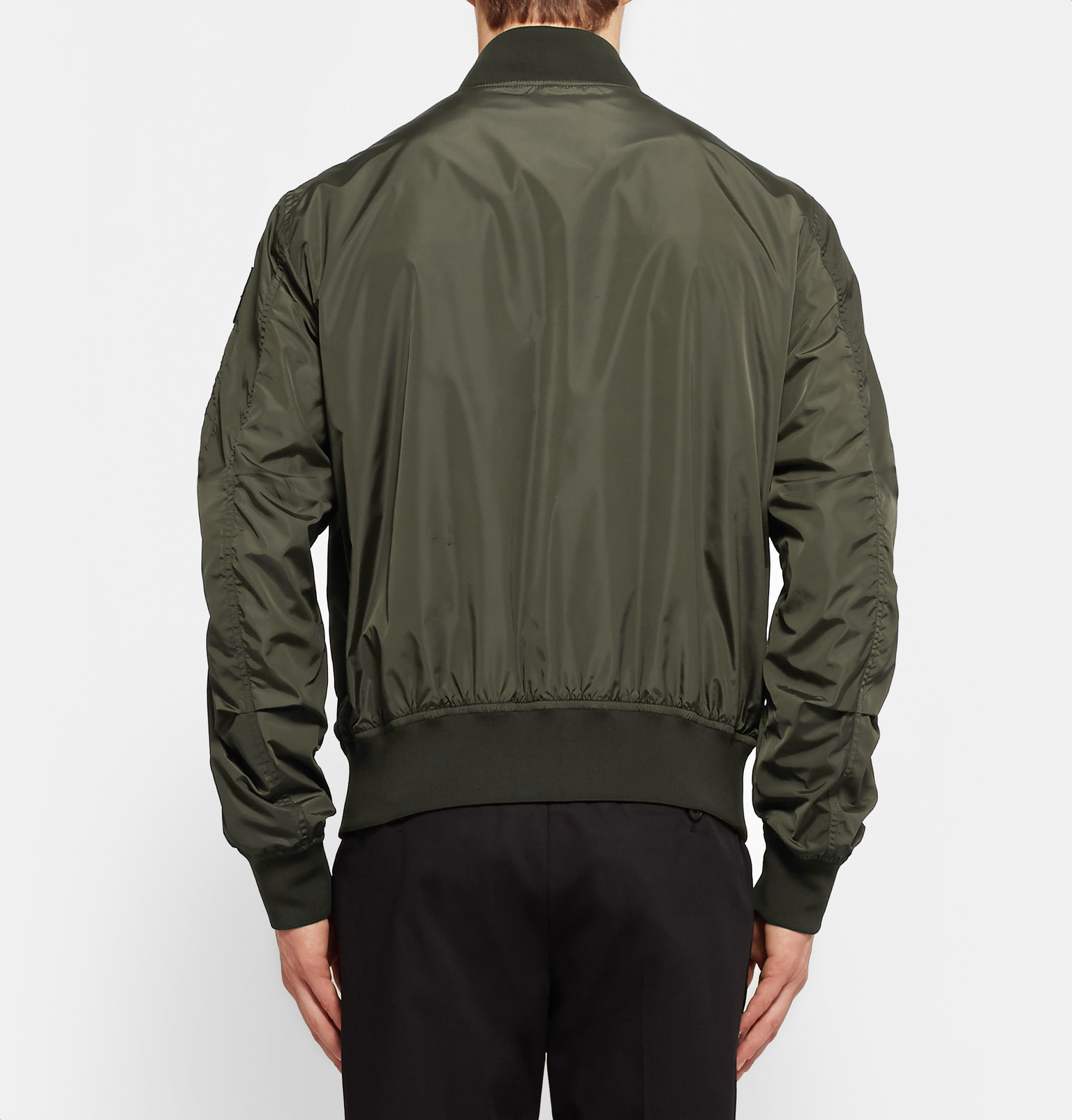 shell bomber jacket