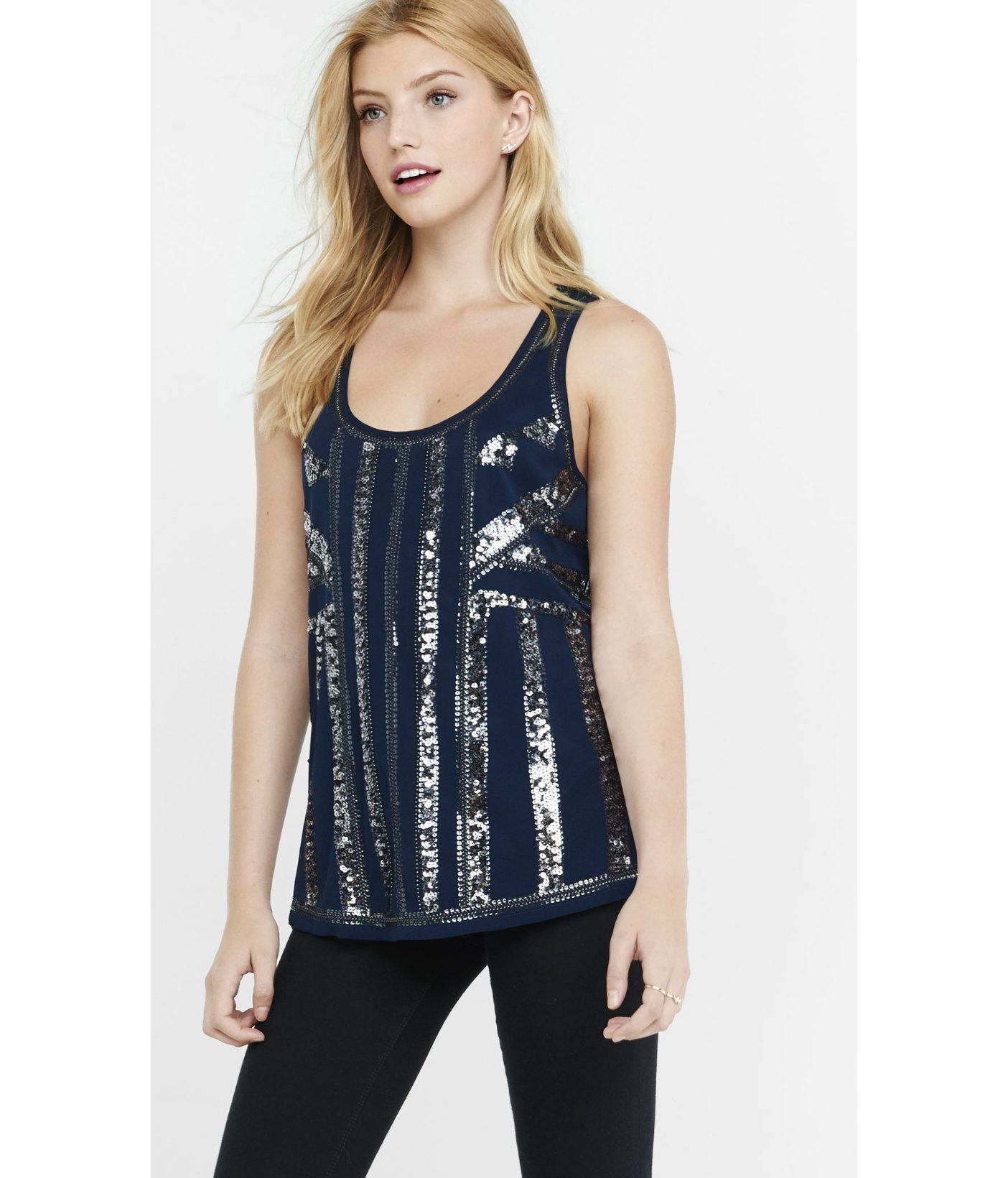 express sequin tank