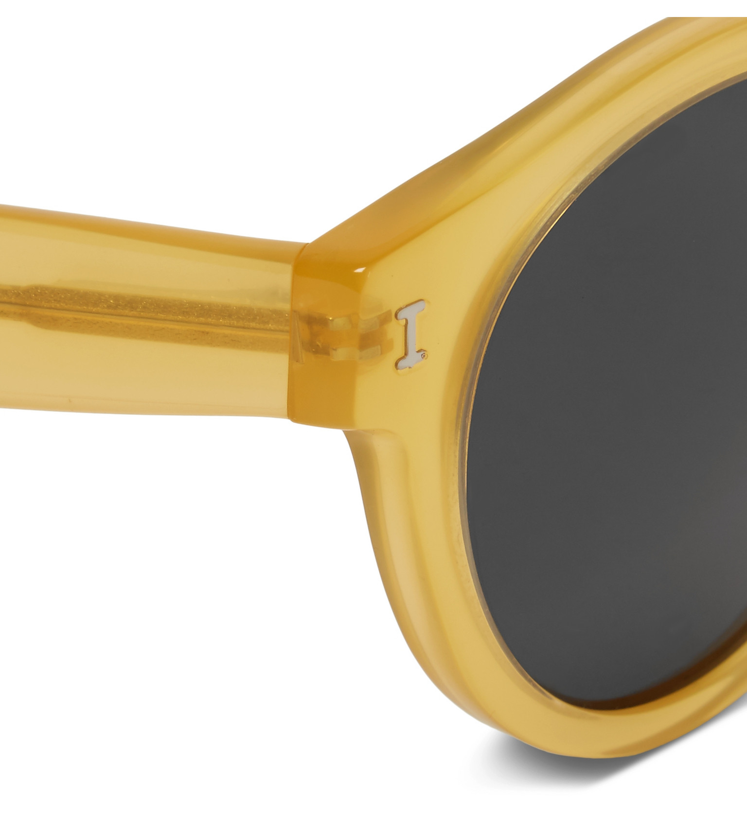 Illesteva Leonard Roundframe Acetate Sunglasses in Yellow for Men Lyst