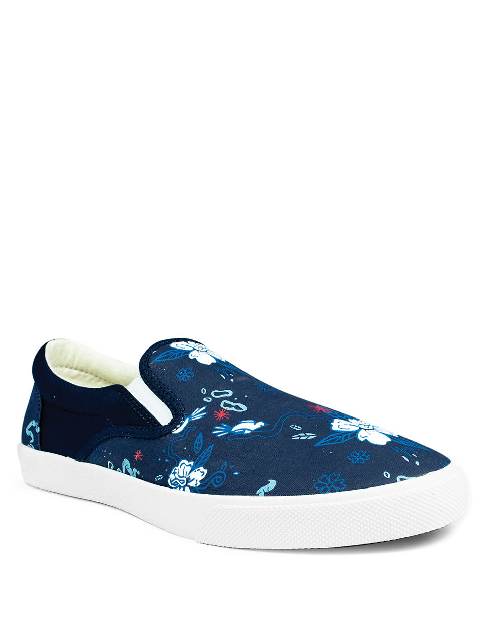 Bucketfeet Royal Lagoon Canvas Slipon Sneakers in Blue for Men Lyst