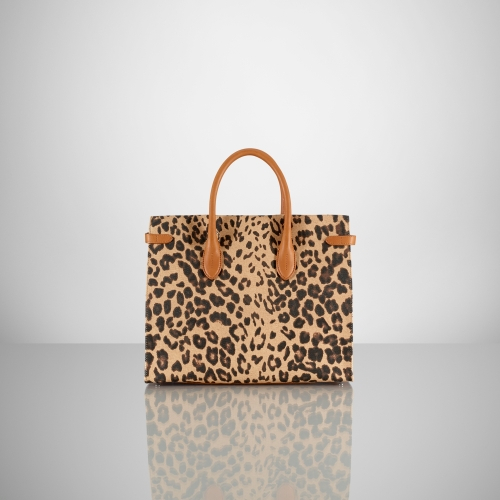 ralph lauren leopard tote