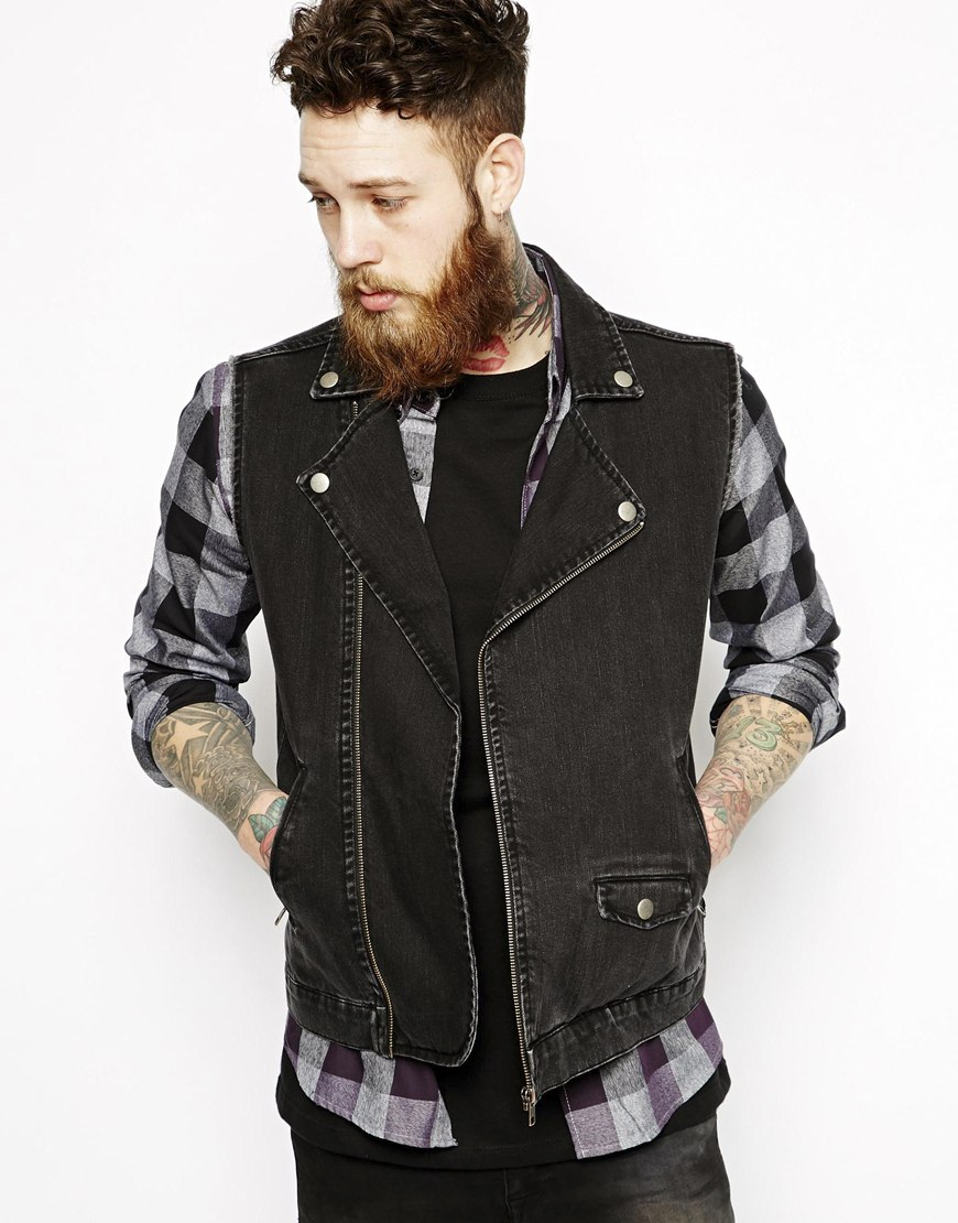 Aggregate more than 156 mens denim biker waistcoat - dedaotaonec