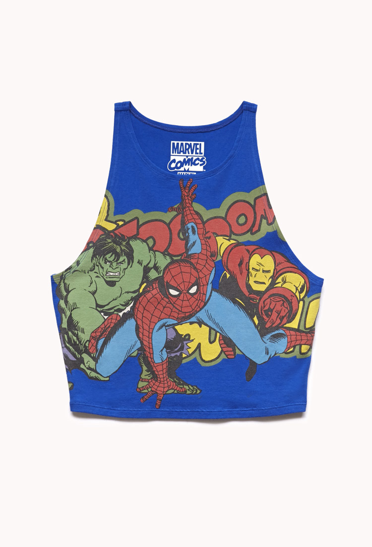 marvel crop top forever 21