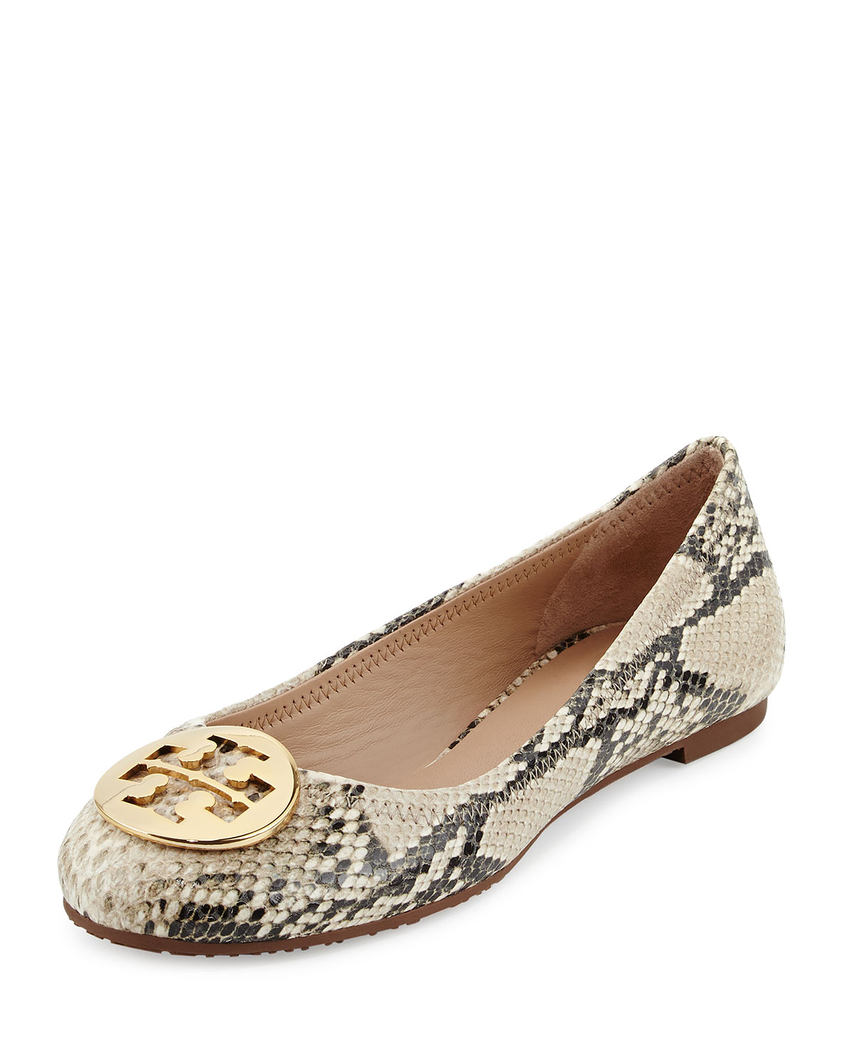 tory burch snake print flats