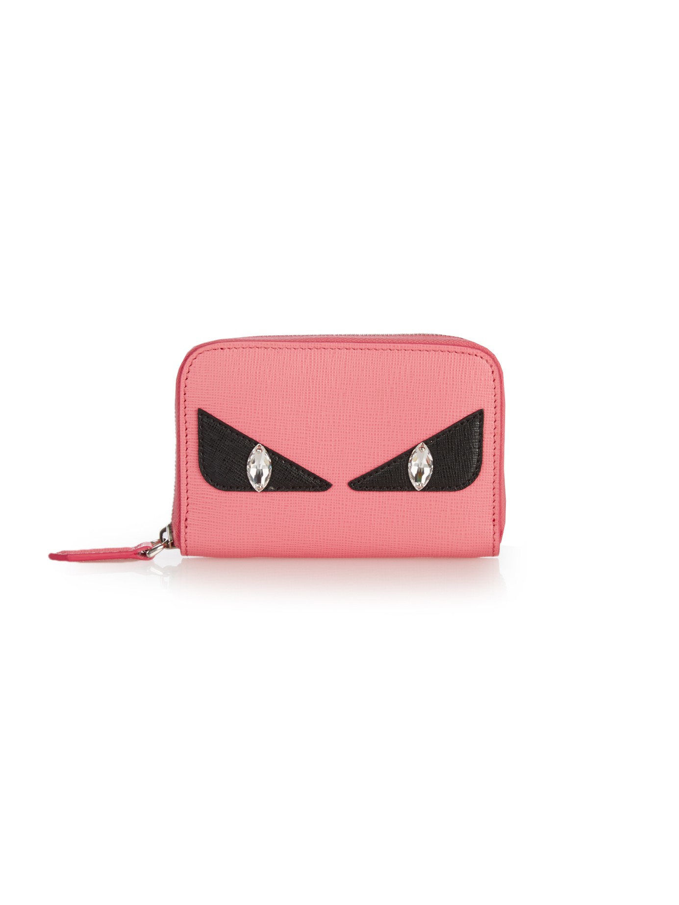 Fendi Bag Bugs Mini Zip-around Wallet in Pink | Lyst UK