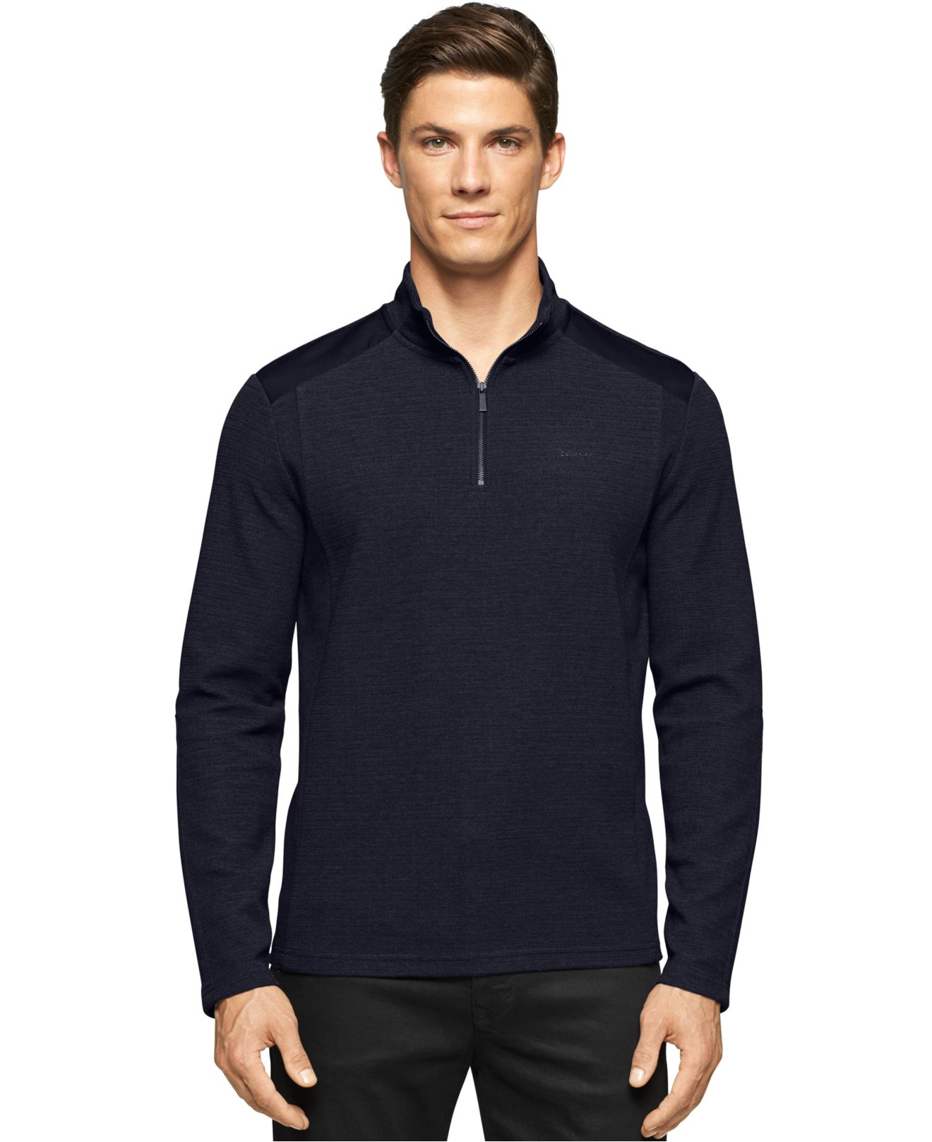 Calvin Klein Half Zip Sweater on Sale, SAVE 31% - online-pmo.com