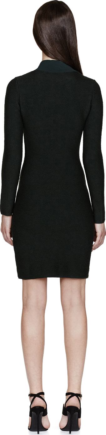 calvin klein forest green dress