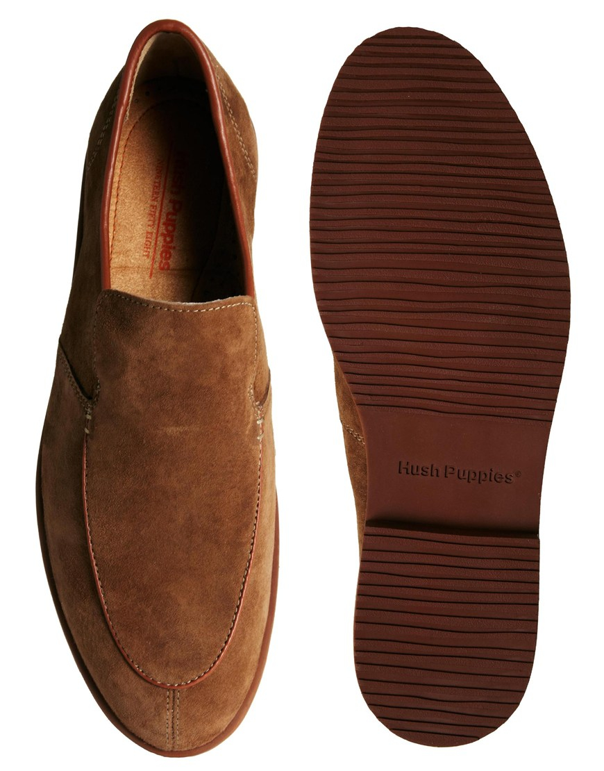Lyst - Hush Puppies Classic Slip On Shoes in Brown for Men