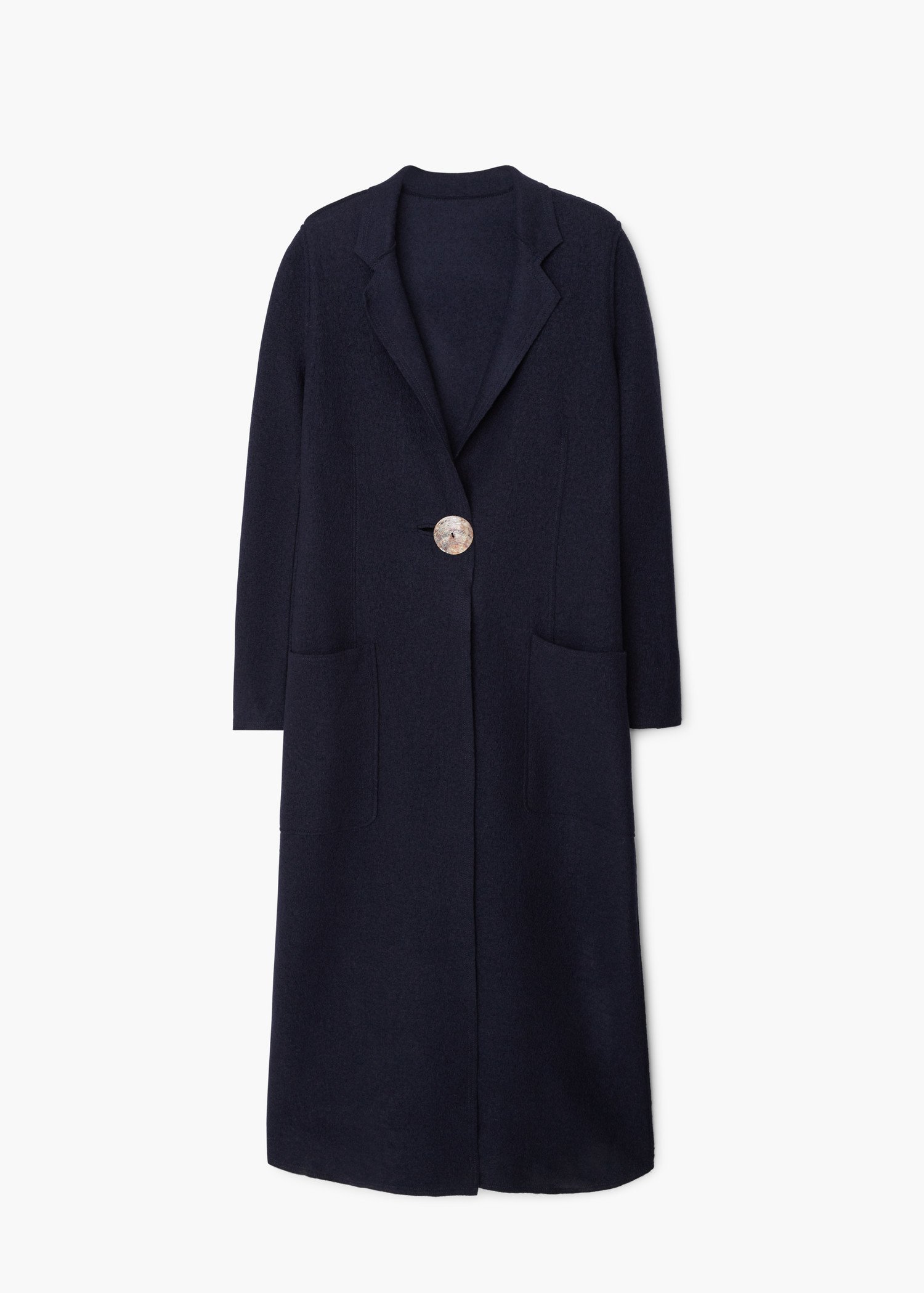 mango premium wool coat in blue lyst mango premium wool coat in blue lyst