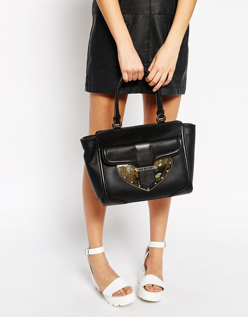 love moschino leather bag