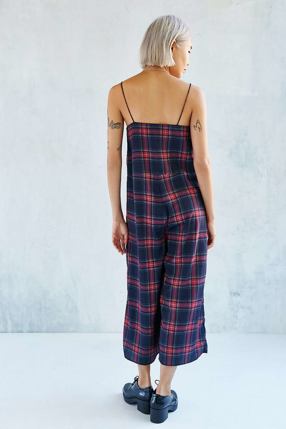 tartan jumpsuit