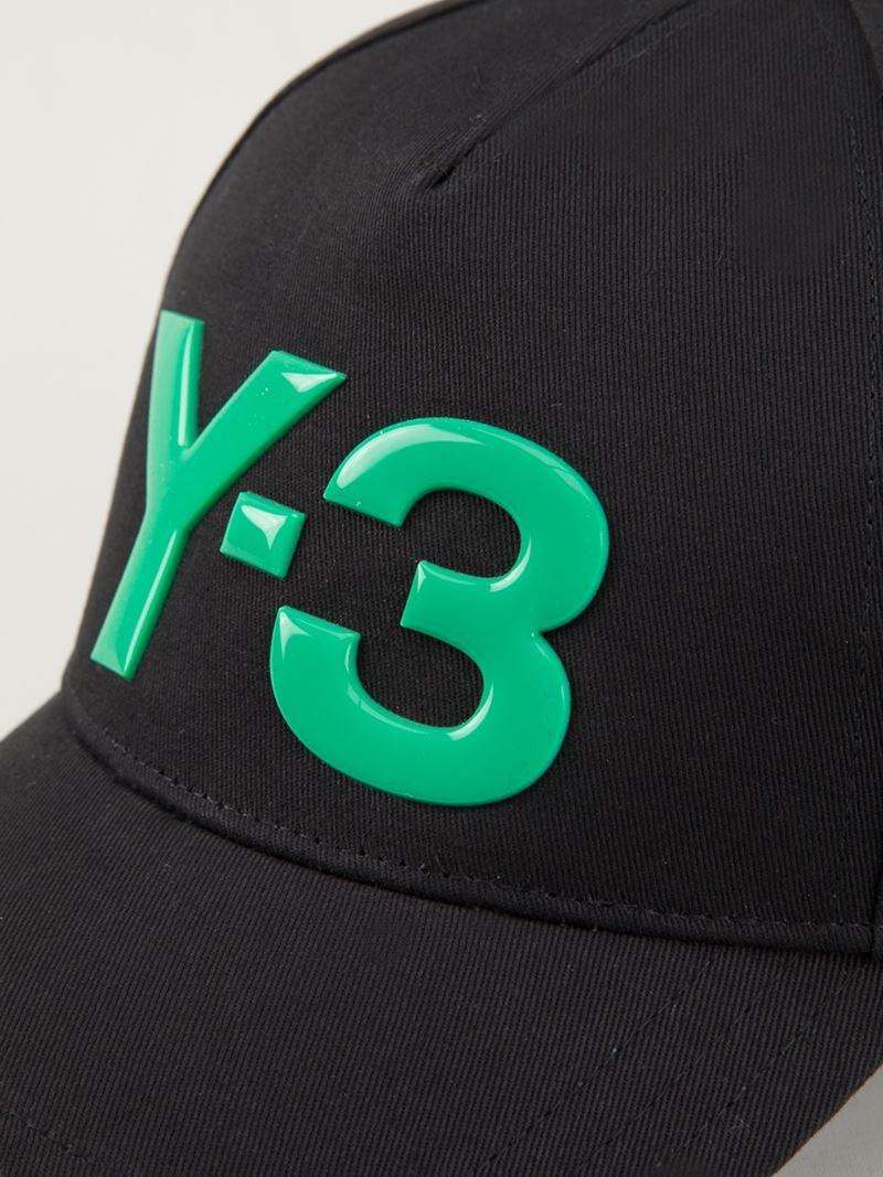 Y-3 Embossed Logo Cap in Black | Lyst