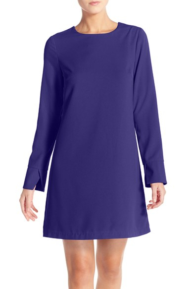 Nordstrom navy blue long sleeve dress