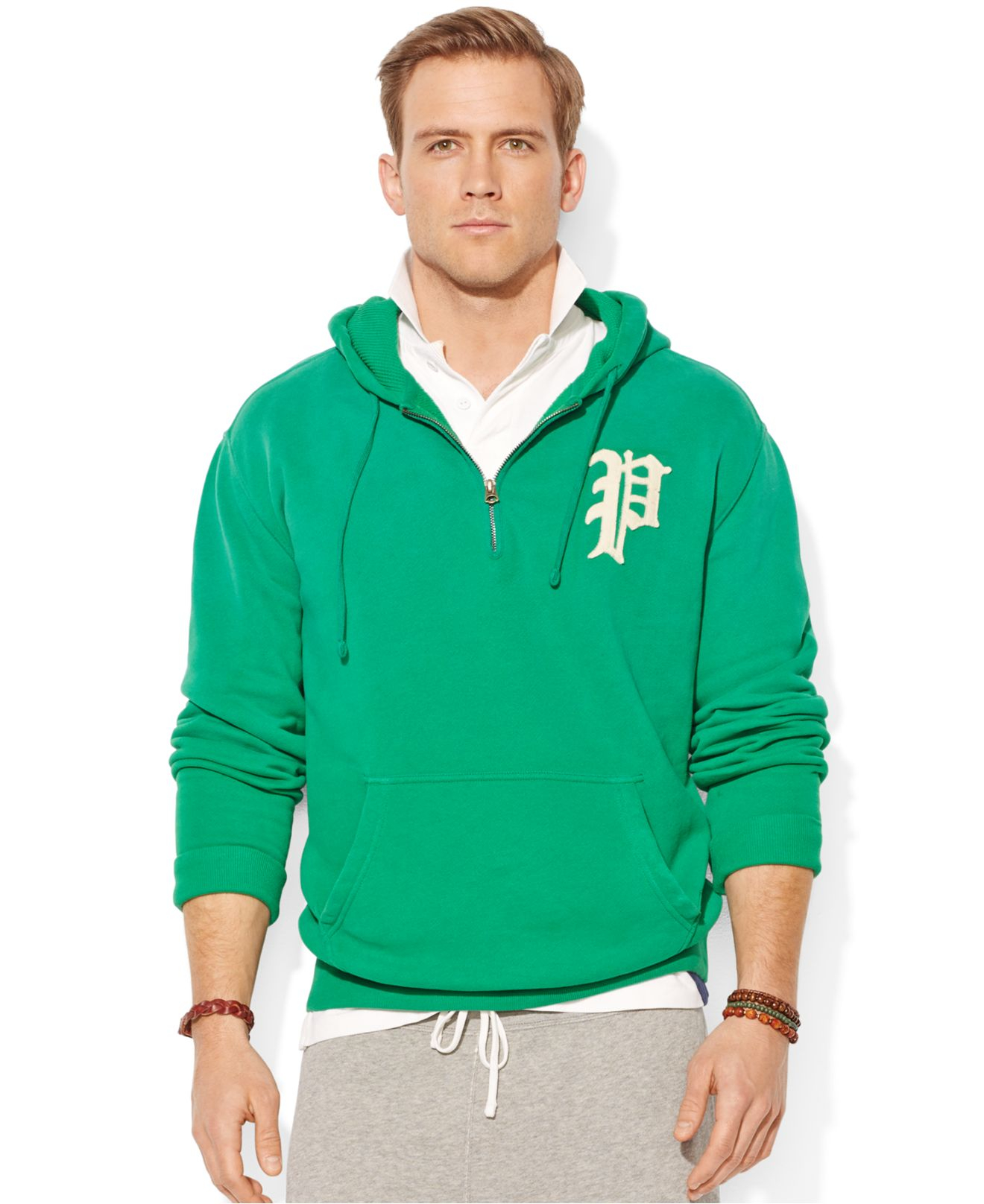 ralph lauren half zip hoodie