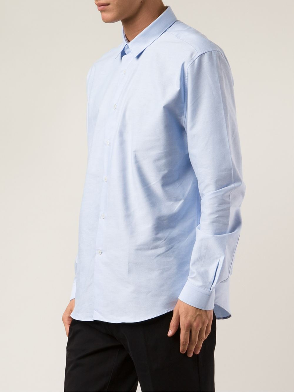 AMI Classic Shirt in Blue for Men - Lyst