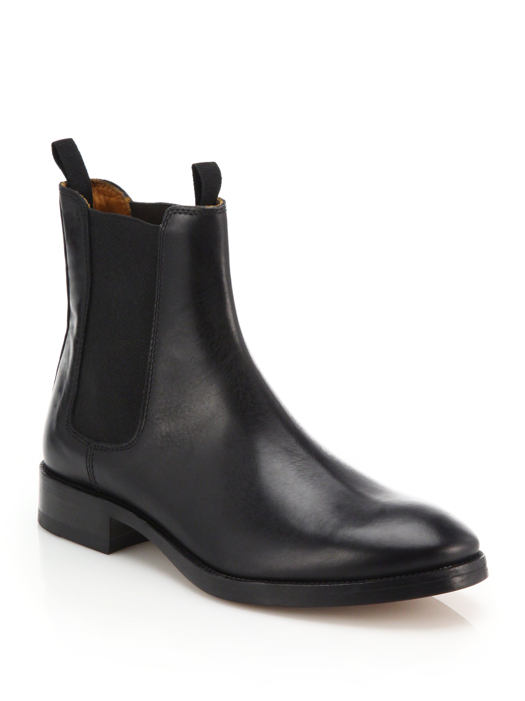 Acne Studios Bess Classic Leather Chelsea Boots in Black - Lyst