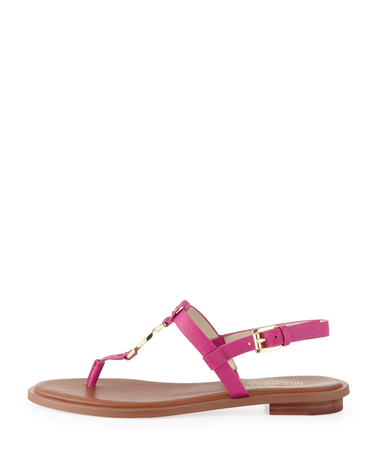 MICHAEL Michael Kors Sondra Logo Sandal in Fuschia (Pink) - Lyst