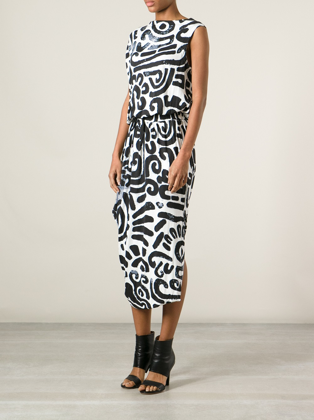 Vivienne Westwood Anglomania Aztec Print Dress in White (Black) - Lyst