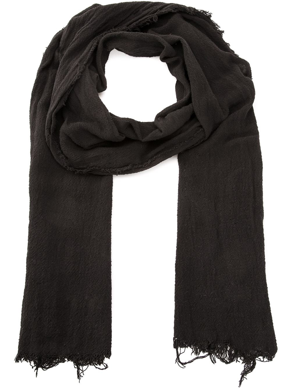 Lyst Greg Lauren Linen Scarf in Black for Men